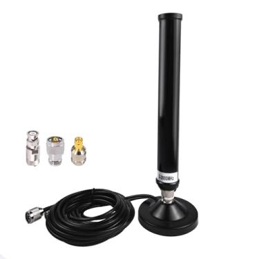 Imagem de Antena de scanner de mesa com suporte magnético - conector macho N cabo de 4 m com adaptadores BNC SMA SL16 para rádio de carro, caminhão, VHF, UHF, SDR, banda larga, móvel, uso interno e externo