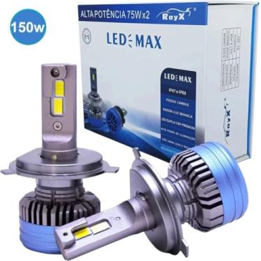 Imagem de Ultra Led Max RayX 15.000 Lumens 150W 6000k H4 12V 24V