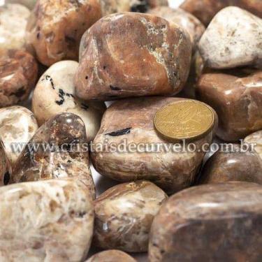 Imagem de Turmalina no Feldspato Rolada Natural 5kg - 30 a 45mm Tipo B - Cristai