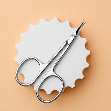 Imagem de Tesoura Profissional para Cutícula Staleks Pro SE50_1 Cinza  Aço Inoxi