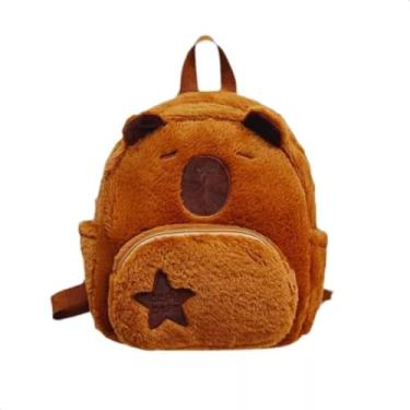 Imagem de Mochila Capivara Infantil de pelúcia