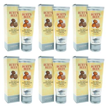 Imagem de Creme reparador de mãos Burts Bees, manteiga de karité, pacote com 6