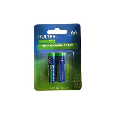 Imagem de Pilha Hulter Alcalina AA 1,5V Blister 2 Unidades HT1PILHA-AA2F