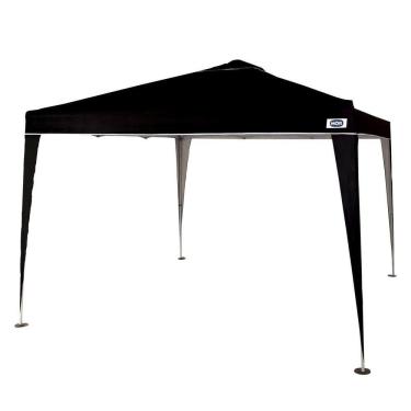 Imagem de Tenda Gazebo Praia Dobrável Preta Sanfonada 3 X 3 M Mor