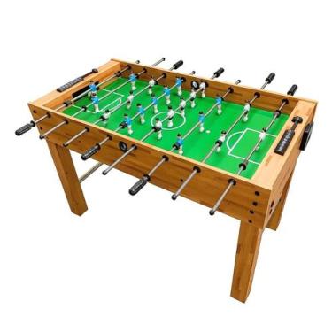 Imagem de Mesa de Pebolim Totó Designer Amadeirado Bege com Placar - Ahead Sport