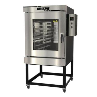 Imagem de Forno Turbo Elétrico Venâncio Ciclone 8 esteiras Interior Inox Exterio