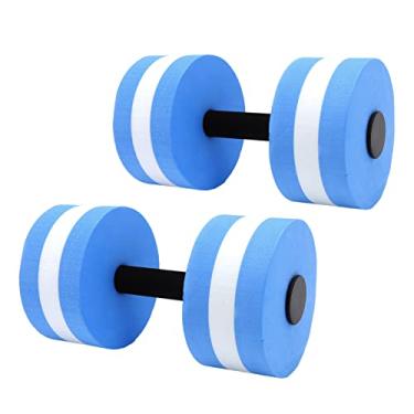 Imagem de ZJchao Equipamento de Aeróbica de água, Halteres de água Halteres de Nadar de Espuma Piscina Equipamentos de Fitness para Perda de Peso (Azul)