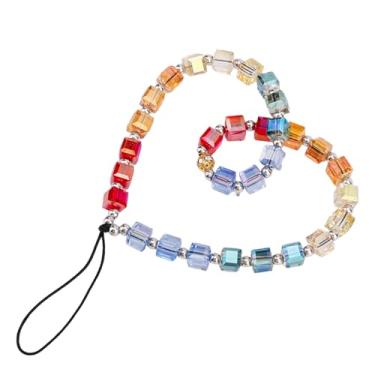 Imagem de Pulseira Pulso com Miçangas para Telemóvel, Cordão Colorido e Fofo Câmera Digital Bracelete Anti-Perda com Corrente para Celular Carteira Chaves