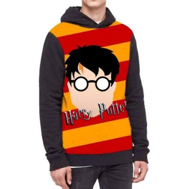 Imagem de Moletom Com Capuz Filme Harry Potter  Ref:405 - smoke, Preto, GG