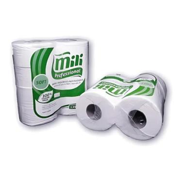 Imagem de Papel higienico rolao f.simples Soft Elegans Mili 100% 19g 10x300 8un