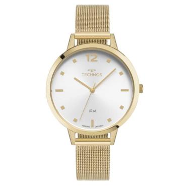 Imagem de Relógio Technos Feminino Ref: 2035nbf/1k Elegance Mesh Dourado