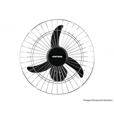 Imagem de Ventilador Parede Oscilante 60Cm Preto Bivolt 200W