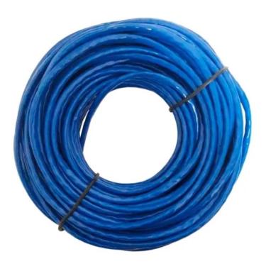 Imagem de Cabo Rede 50 Mts Azul De Internet Cat 5 De 4 Pares Promo