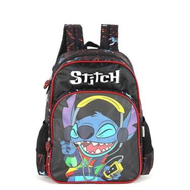 Imagem de Mochila de Costas Luxcel Stitch Crazy Preto-Masculino