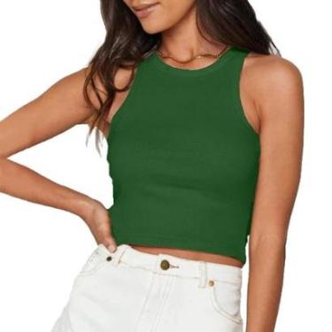 Imagem de Cropped Regata Feminina Blusa Leve Para Verão-Feminino