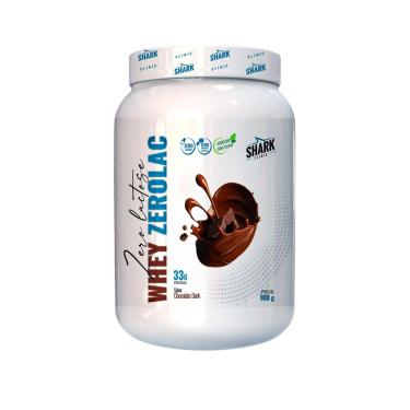 Imagem de Whey Zerolac Pote 900g Chocolate Dark - Sharkpro Suplementos