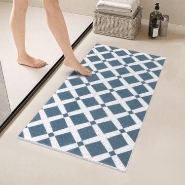 Imagem de Tapete de banheira antiderrapante - tapete de chuveiro antiderrapante, tapetes de banheira de secagem rápida, tapete de massagem de bucha de PVC macio, tapete de banho para chuveiro, banheira