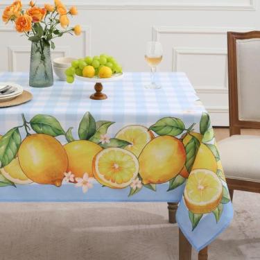 Imagem de Toalha de mesa Romanstile Summer Lemon Flower 152x305cm azul