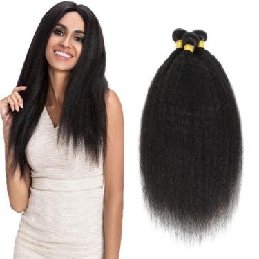 Imagem de Pacotes de cabelo Poiresa Yaki Straight 61-66-71cm 1B 10A Brazilian - 