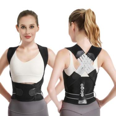 Imagem de Corretor de postura Eicgo Cinto de suporte ajustável para adulto - Mar