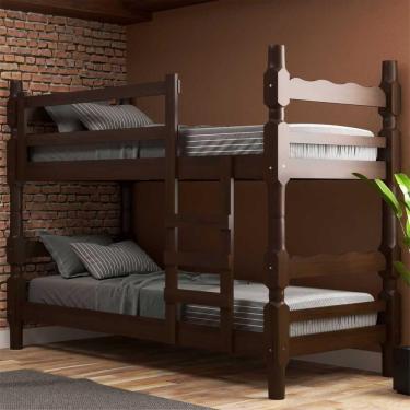 Imagem de Beliche - Vira 2 Camas - Para Colchão 78/88 X 188Cm Porto Multimóveis Vcr4138 Imbuia