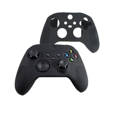 Imagem de Capa para Xbox Series S/X, FJIASTB Capa protetora de silicone macio para crianças, à prova de choque (preto)