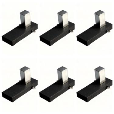 Imagem de Pinos magnéticos de material de favo de mel – 6 peças de grampos de fixação para gravação e corte a laser, compatíveis com mesas de trabalho de favo de mel, fixação segura para placa de couro acrílico