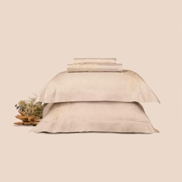 Imagem de Jogo de Cama King Altenburg Haus Cetim de Algodão 400 Fios Creta