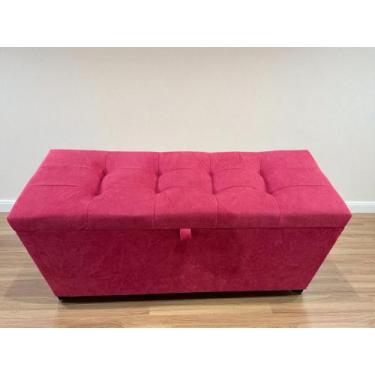 Imagem de Puff baú 1 metro decorativo com dobradiça com pistão á gás diversas co