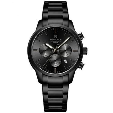 Imagem de Relogio Masculino Esportivo Casual Quartzo Em Aço Inoxidável 30m À Prova Da Água Preto
