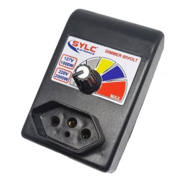 Imagem de 2X Controlador Eletrônico Bivolt Dimmer 1000/2000W