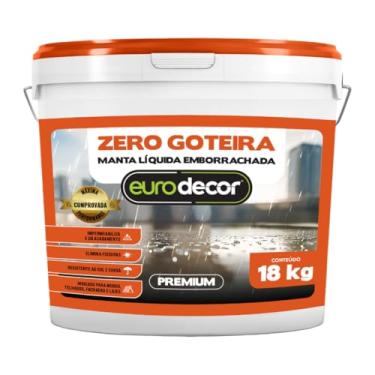 Imagem de Manta Liquida Emborrachada Premium Euro Decor Zero Goteira 18KG Contra Fissuras Trincas Infiltrações (Gelo)