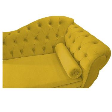 Imagem de Recamier Diana 160cm Lado Esquerdo Suede Amarelo