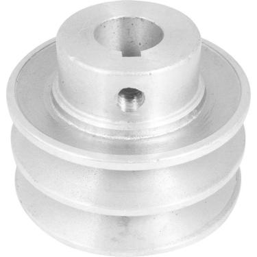 Imagem de Polia Alumínio 2 Canais Perfil A 70mm Com Furo 19mm - Vonder