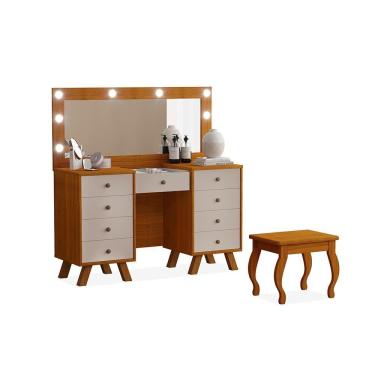 Imagem de Penteadeira Feminina Com Assento Atlanta Freijó Maní