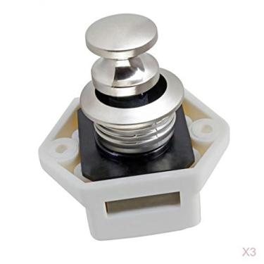 Imagem de barenx 3 peças de trava de porta comercial para armário armário gaveta guarda-roupa