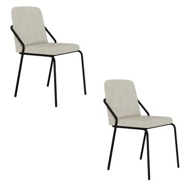 Imagem de Cadeira Bloom Fixa C-4 Pes S-braco 490x580x850 Mm C-2 Un Boucle Vanilla Boucle Vanilla