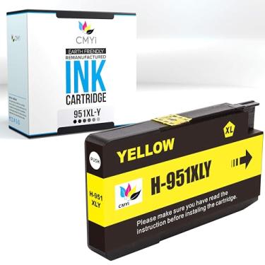 Imagem de CMYi Cartucho de tinta de substituição amarelo 951XL para HP Officejet Pro 251dw, 276dw MFP, 8100 - N811a, 8600, 8600 Plus, 8600 Premium, 8610, 8615, 8616, 8620, 8625, 8630, 8640, 86600. Impressoras