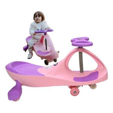 Imagem de Carrinho Rolimã Zippy Car Rosa Rodas Led Gira 360 Abec 7