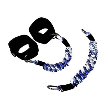 Imagem de KiBcsLic Faixas elásticas de resistência para exercícios de pernas, equipamentos para tornozelo, cordas de resistência para exercícios de futebol, basquete,