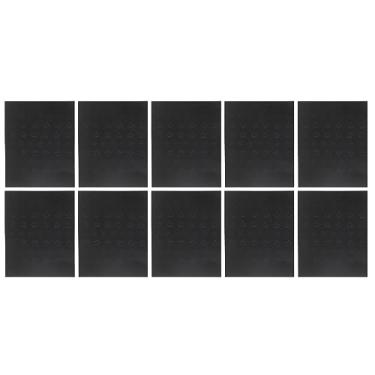 Imagem de Estrela padrão oco decalques de unhas aerógrafo adesivos de unhas estênceis 10 folhas conjunto para diy decoração arte do prego em casa ou salão de beleza