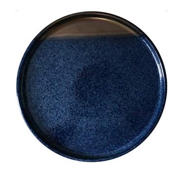 Imagem de Pratos de jantar nórdico redondo prato de cerâmica prato de jantar de porcelana prato doméstico de 25 cm prato de massa prato de bife utensílios de mesa decoração de casa pratos de sobremesa (A 2