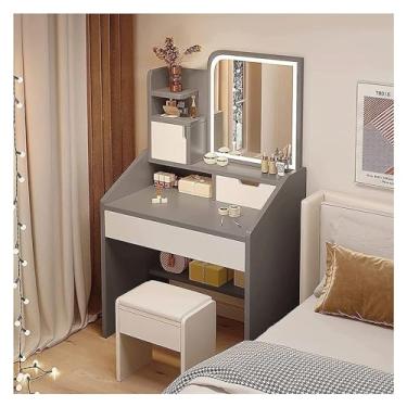 Imagem de Espreguiçadeira, penteadeira lindas penteadeiras de alta densidade, penteadeira, moda, penteadeira, brilho, ajustável, espelho, maquiagem, casa