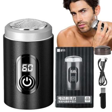 Imagem de Barbeador recarregável | Barbeador elétrico portátil de longa duração, suprimentos de limpeza facial para viagens de negócios, escritórios, carros, acampamento, viagens aéreas