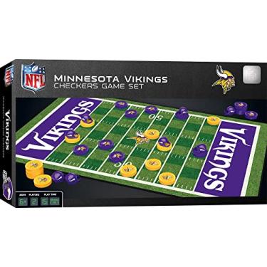 Imagem de MasterPieces Jogo para a família – NFL Minnesota Vikings Checkers – Jogo de tabuleiro oficialmente licenciado para crianças e adultos