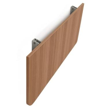 Imagem de Mesa Dobravel Retratil De Parede Suspensa Borda Redonda 90Cm 100Cm 120Cm Para Banheiro Quarto Sala Cozinha(120cm Amadeirado)