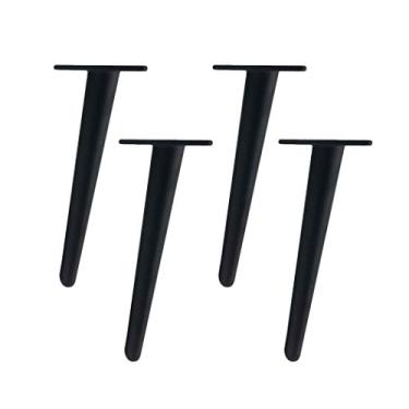 Imagem de ZJYWMM 4 pernas de móveis, pés de móveis de metal, pernas de suporte, pernas de sofá, pernas de armário, pernas de mesa, pernas de cama como pés de substituição, acessórios de móveis de hardware DIY