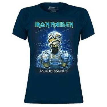 Imagem de Camiseta Stamp Baby Look de Banda Iron Maiden em Algodão Gola Redonda Oficial-Feminino