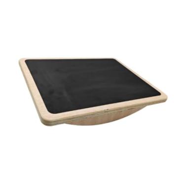 Imagem de Dynwave Prancha de equilíbrio de madeira para alongamento de pernas, ideal para adultos, perfeita para usar embaixo da mesa, um ótimo presente de Natal, Style a