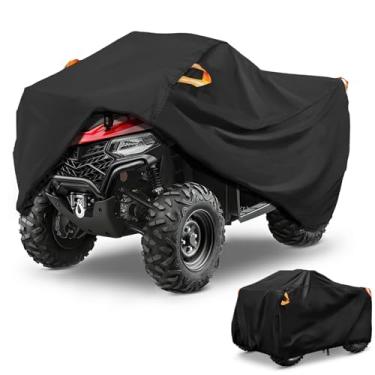 Imagem de BYWAUQI Capa para quadriciclo impermeável ao ar livre - Capa de 4 rodas resistente para todas as estações à prova de clima com fivela para proteção UV de quatro rodas Ripstop ATV Capas para Polaris